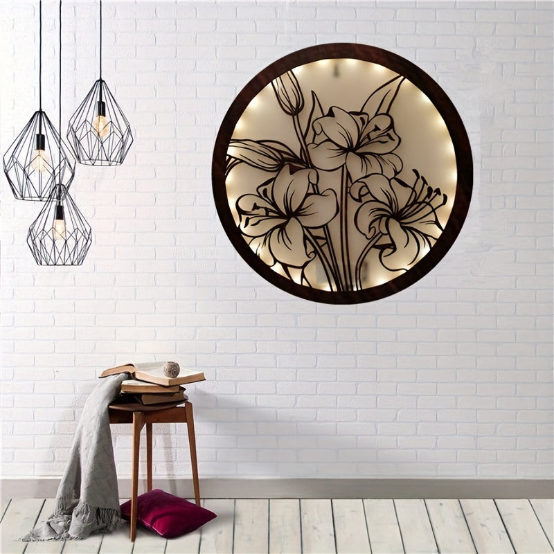 Green Plant LED Flower Hanging Lamp
