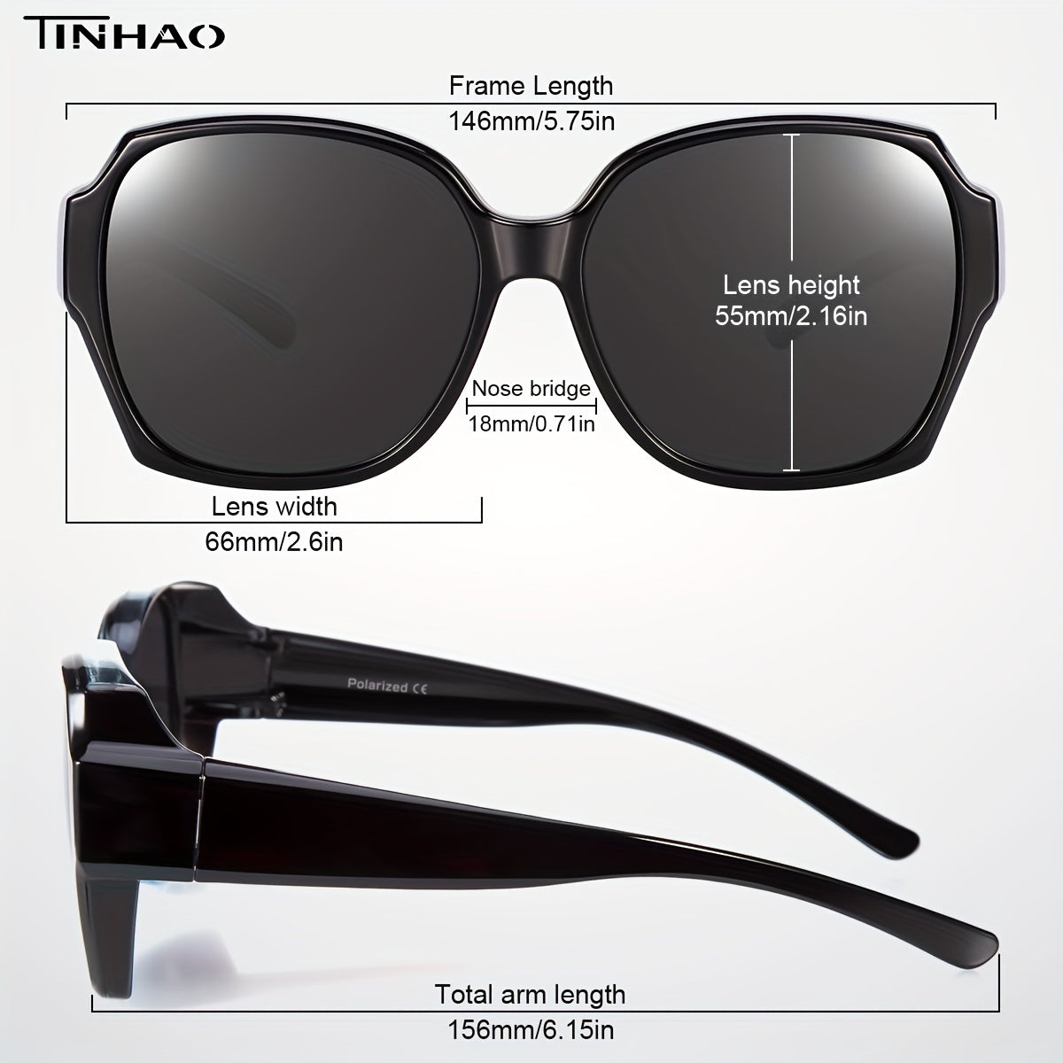 TINHAO Fit Over Sunglasses for Outdoor Activities
