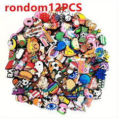 Random Funny Shoe Charms Decoration 12/22/52/102pcs