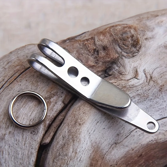 Pocket Clip Belt Clip for Outdoor Camping Hiking Carabiner Keychain