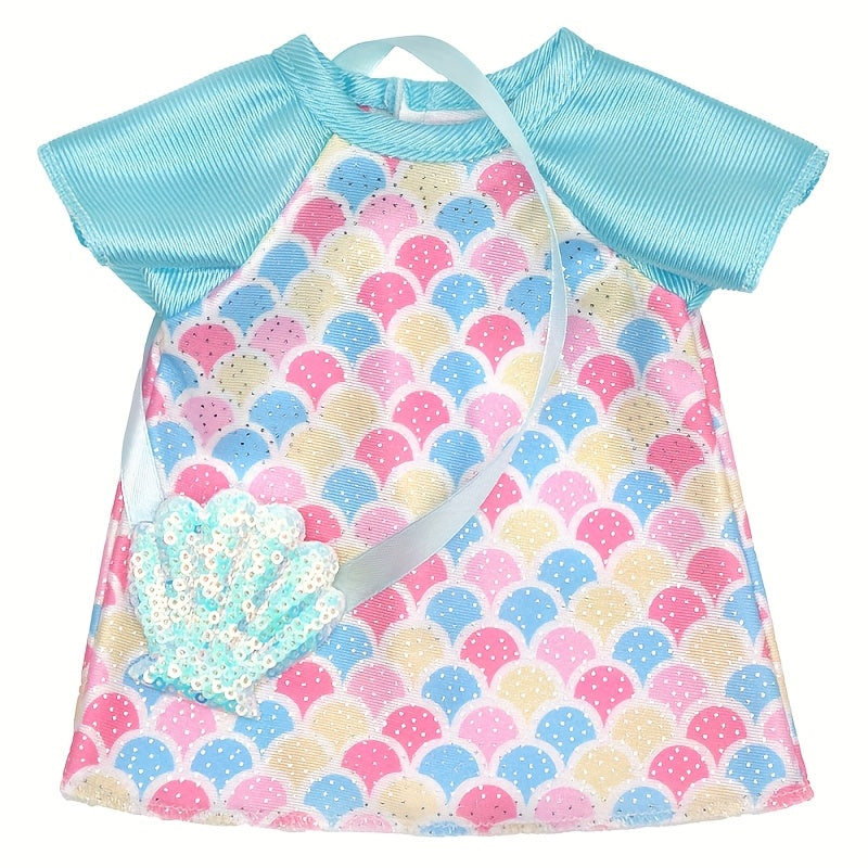 Princess Dress Floral & Polka Dot Pattern Purple & Pink Mix Polyester Fabric