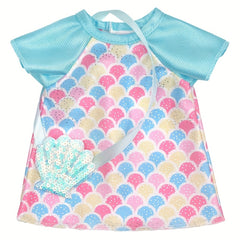Princess Dress Floral & Polka Dot Pattern Purple & Pink Mix Polyester Fabric