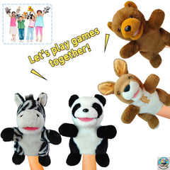 Jungle Animal Puppet Set for Storytelling, Role Playing