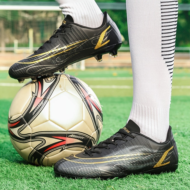 Youth Breathable Anti Slip Soccer Cleats Firm Ground Training Shoes