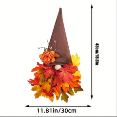 Maple Gnome Door Hanging Decoration for Home Farmhouse Fireplace Christmas