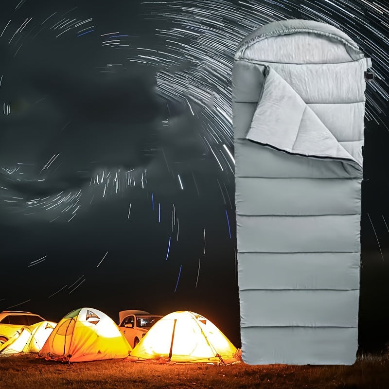 Cotton Envelope Sleeping Bag With Hat, Machine Washable