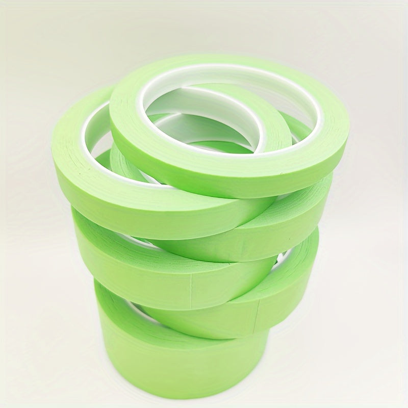 Green Washi Writable Tape 10-50mm 100 Feet Long Masking Paper Plastic Core