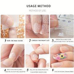 10 Nail Adhesive Tabs Waterproof Nail Glue Sticker