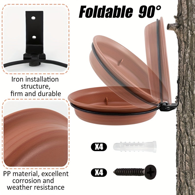 Thickened Hanging Bird Feeding Tray Set for Bird Feeder/Bath Bowl Installation