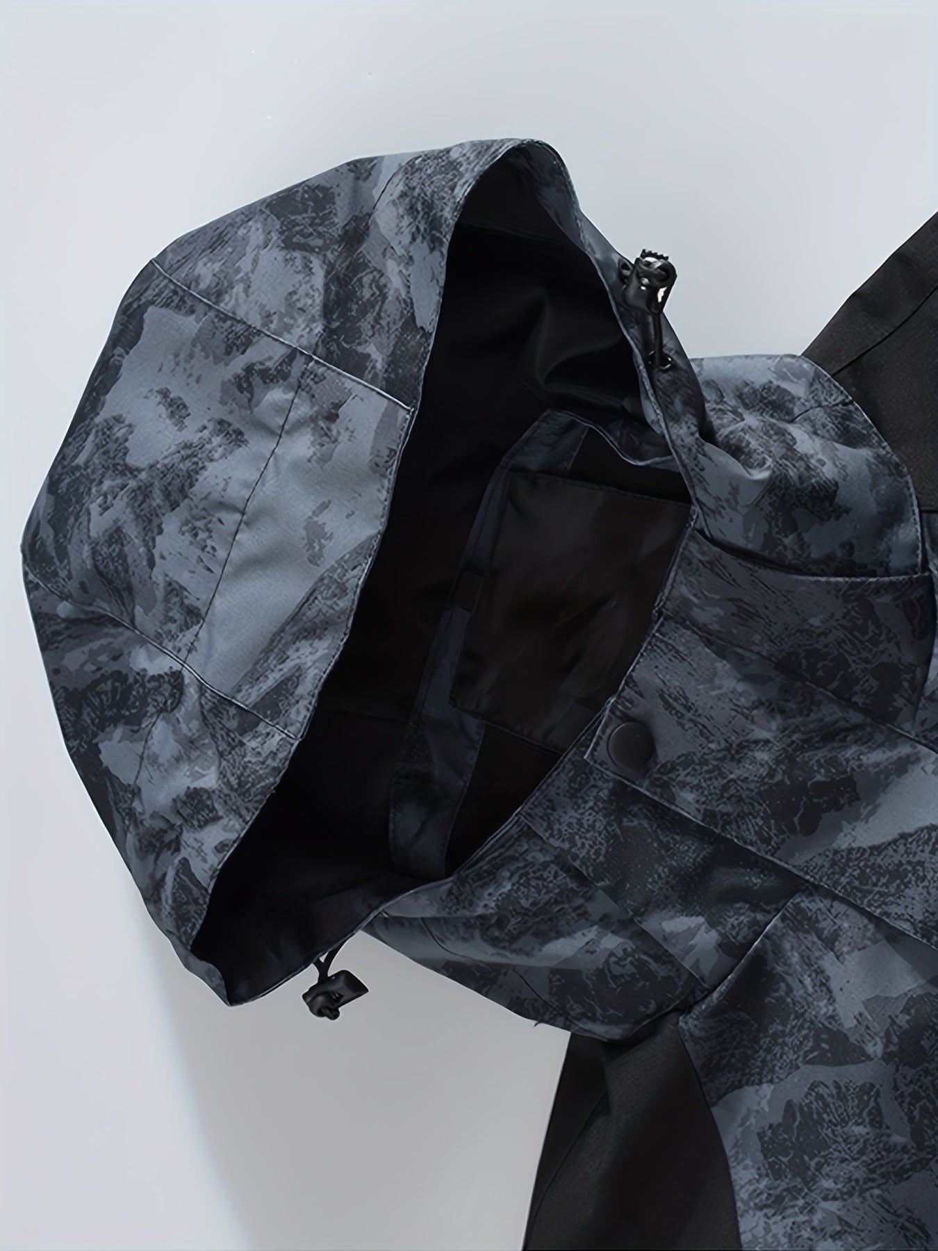 Lightweight Camo Hooded Windbreaker Jacket for Men