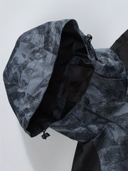 Lightweight Camo Hooded Windbreaker Jacket for Men