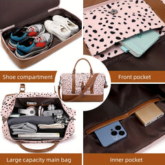 Large Capacity Duffel Bag Women's Carry on Handbag For Travel