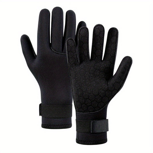 Neoprene Diving Gloves Five Finger Warm Wetsuit Winter Gloves