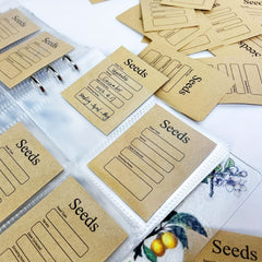 Seed Storage Organizers 20pcs Resealable Seed Envelopes
