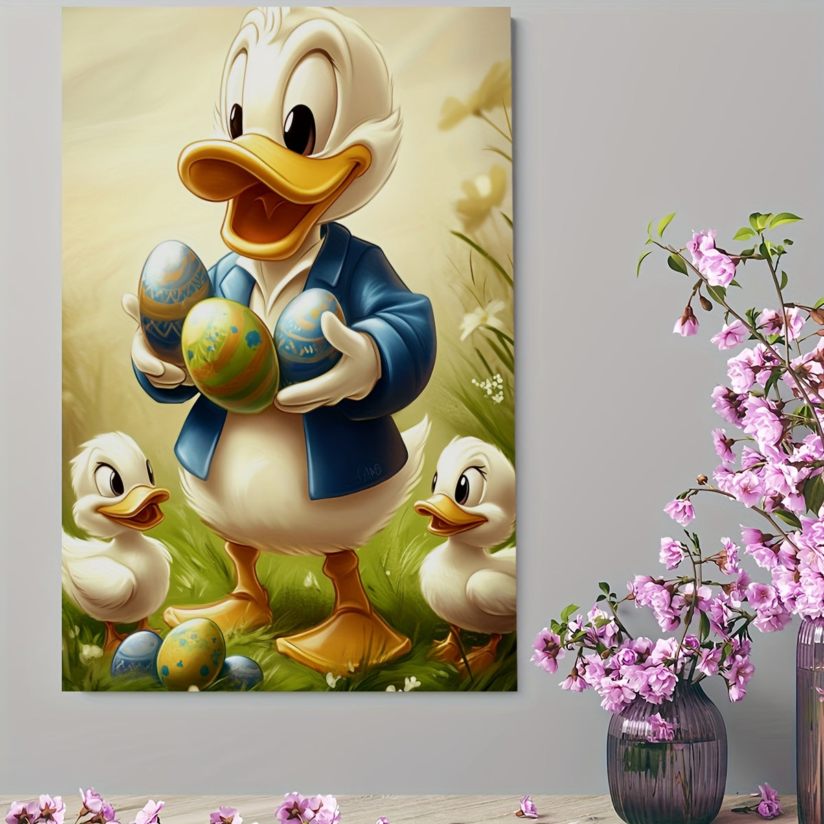 Charming Duck Family Canvas Art