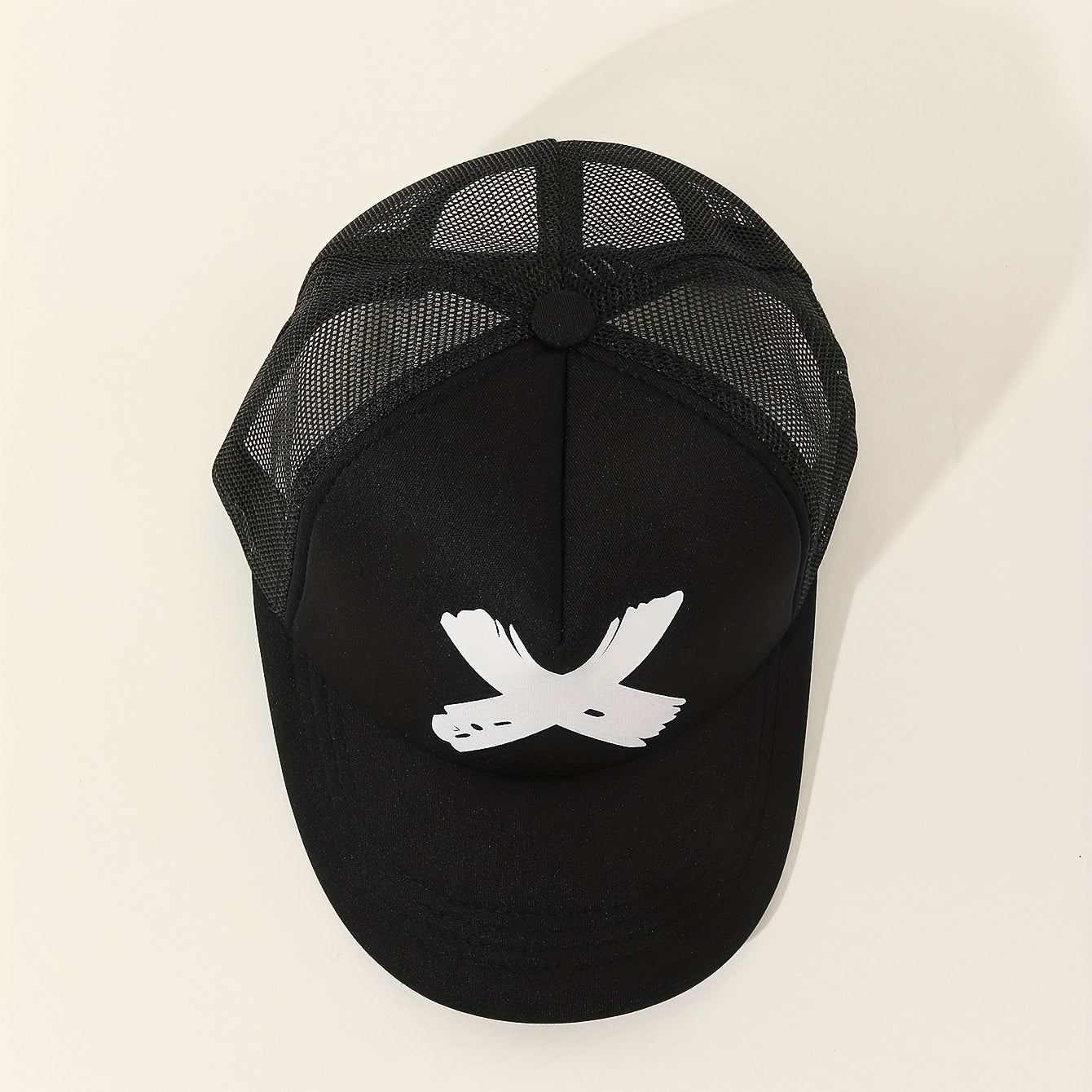 Printed Trucker Hat Mesh Breathable Baseball Cap Unisex Dad Hats