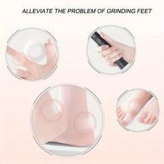 Women's Transparent Shoe Heel Stickers Anti-wear Pads for High Heels