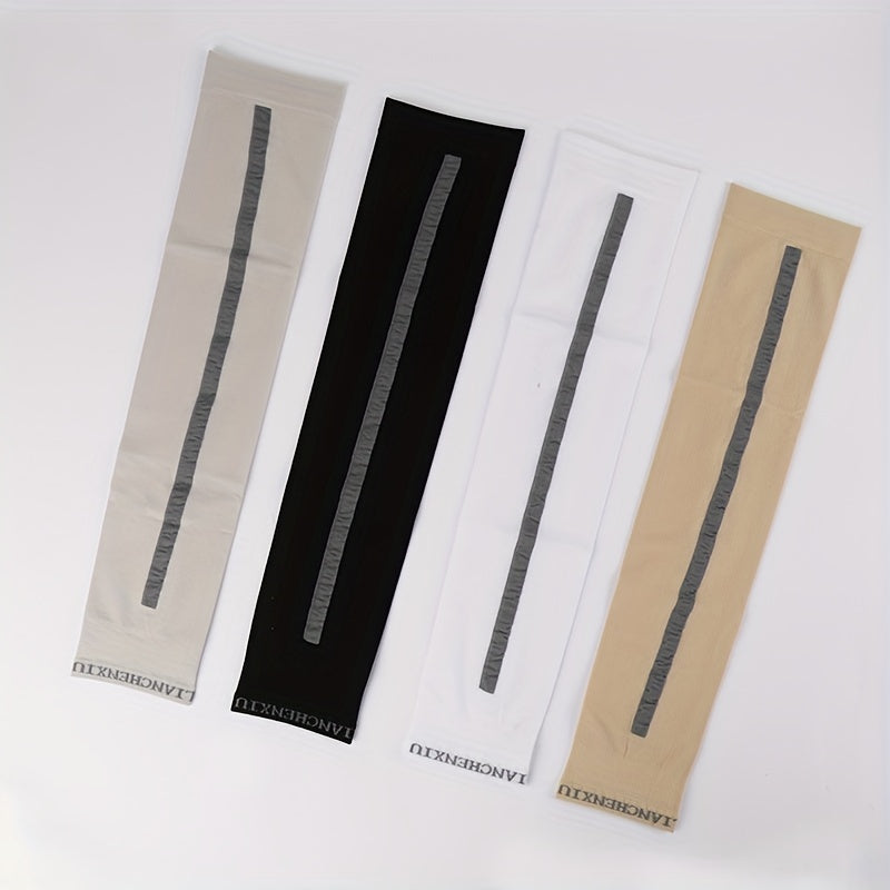 1 Pair Minimalist Striped Sunscreen Ice Sleeves