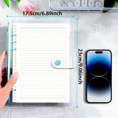 Soft Mesh Binder with 240 A5 Pages - Waterproof & Detachable Spiral Binding