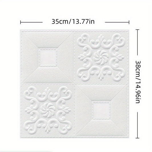 2pcs 3D Wall Stickers Soft Bricks Self-adhesive Waterproof Room Decor
