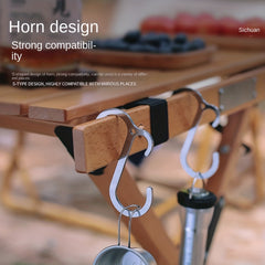 2pcs Stainless Steel S Hook Lightweight Camping Accessories