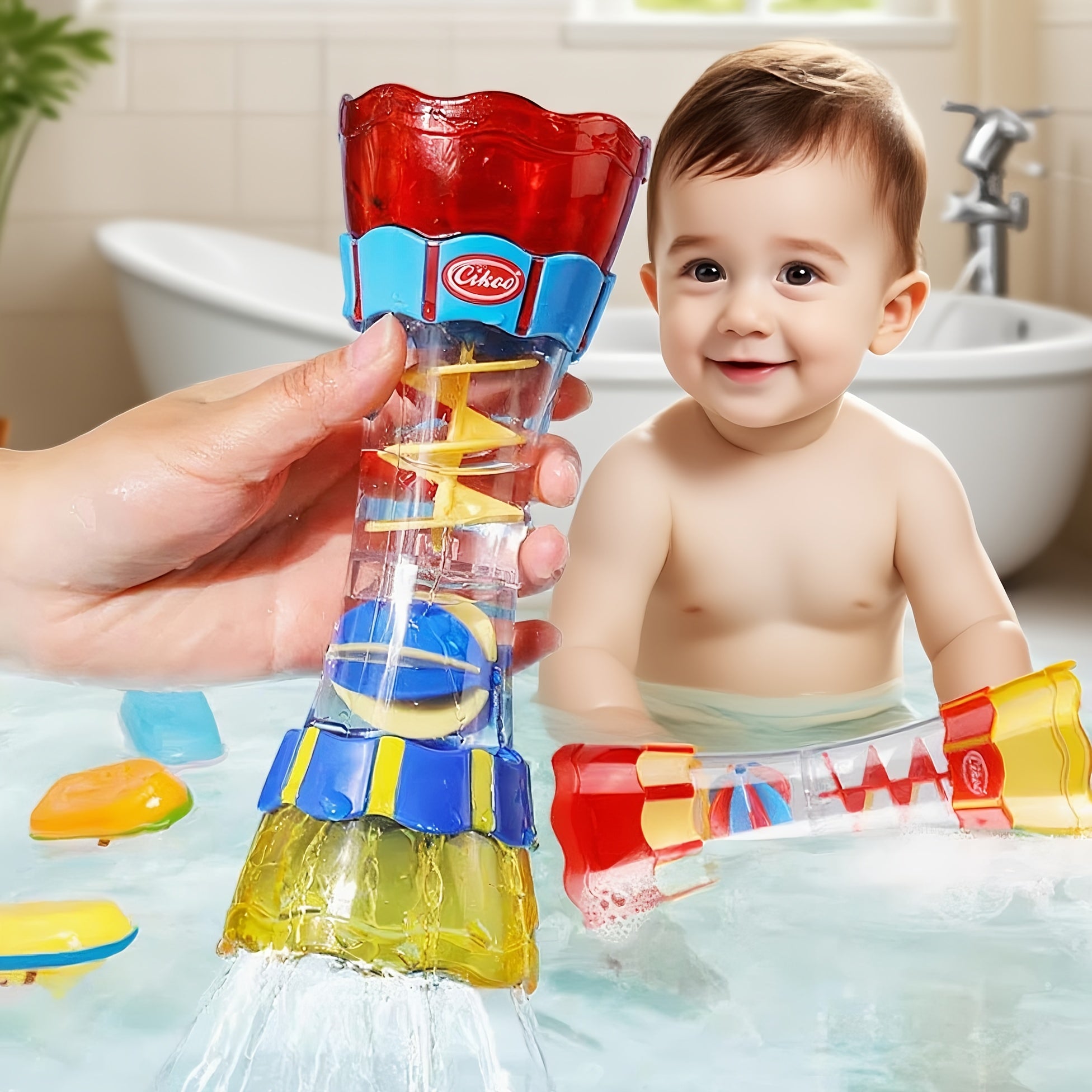 Rotating Water Leak Bath Toy for Babies, 18 Months and Up