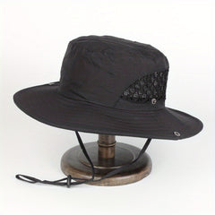 Outdoor Sunshade Bucket Hat Mesh Breathable Unisex Sun Hats Lightweight