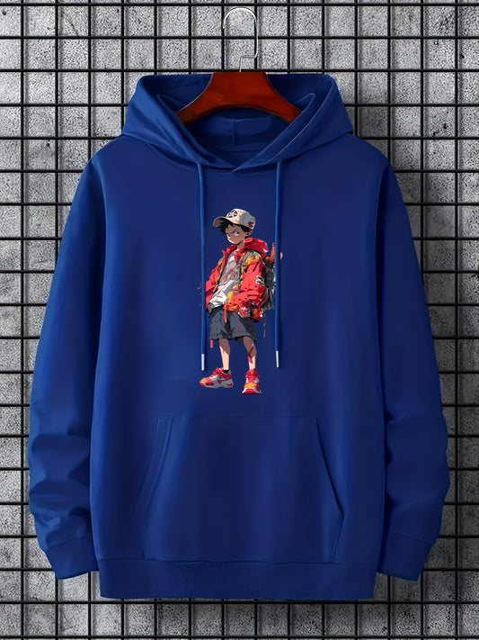 Anime Boy Hoodie Men's Pullover Winter Top