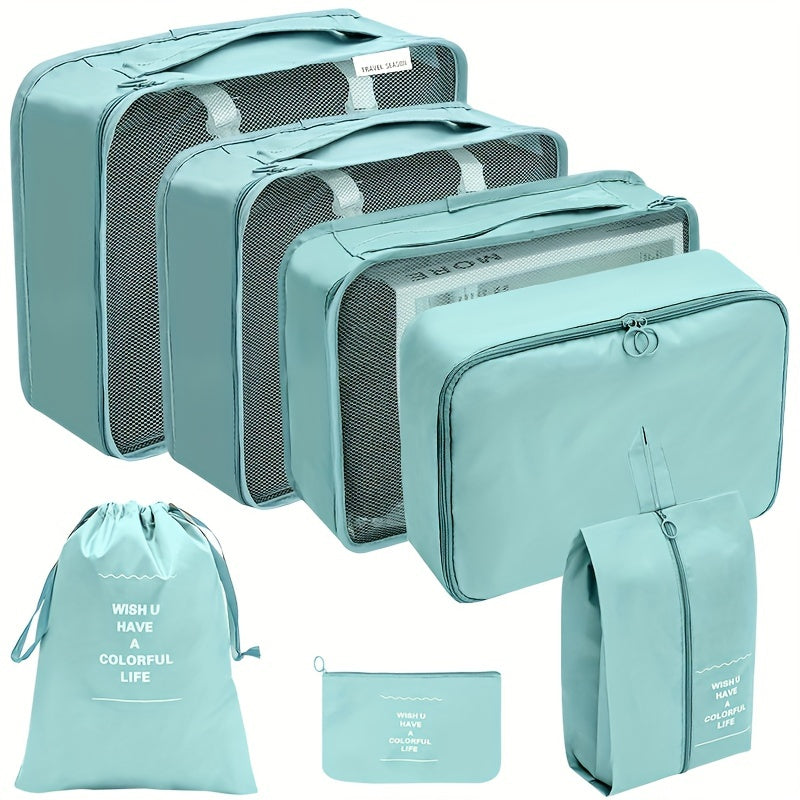 7 Pcs Travel Luggage Bag Sets Storage Bags Organizers