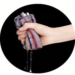 12pcs Thickened Double-sided Dish Towels Soft Absorbent Square Towels