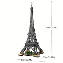 10001pcs Paris Eiffel Tower Building Blocks Educational Toys Model For Adults