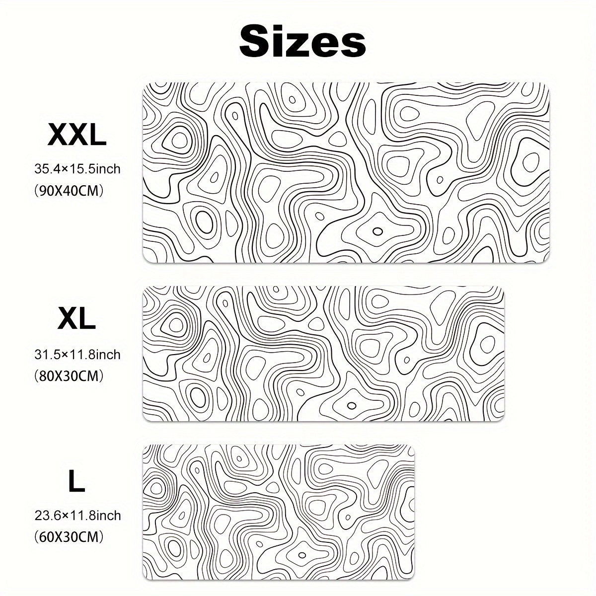 Abstract Line Large Gaming E-sports Mouse Pad - Oversized Extended Desk Mat