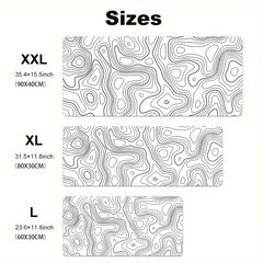 Abstract Line Large Gaming E-sports Mouse Pad - Oversized Extended Desk Mat
