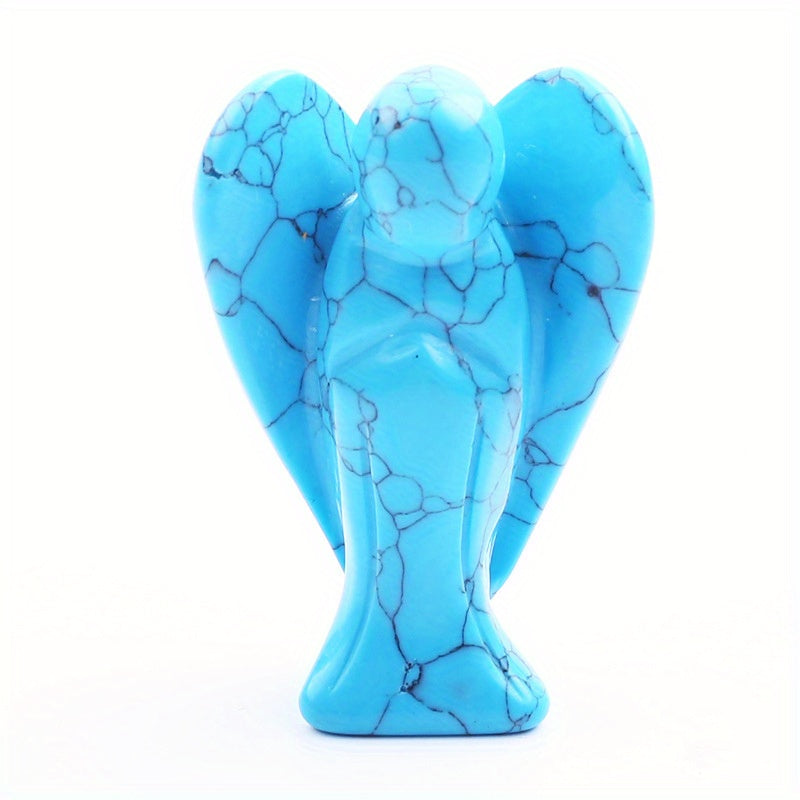 3 Natural Healing Crystal Angel Hand Carved Figurine Skull Gift