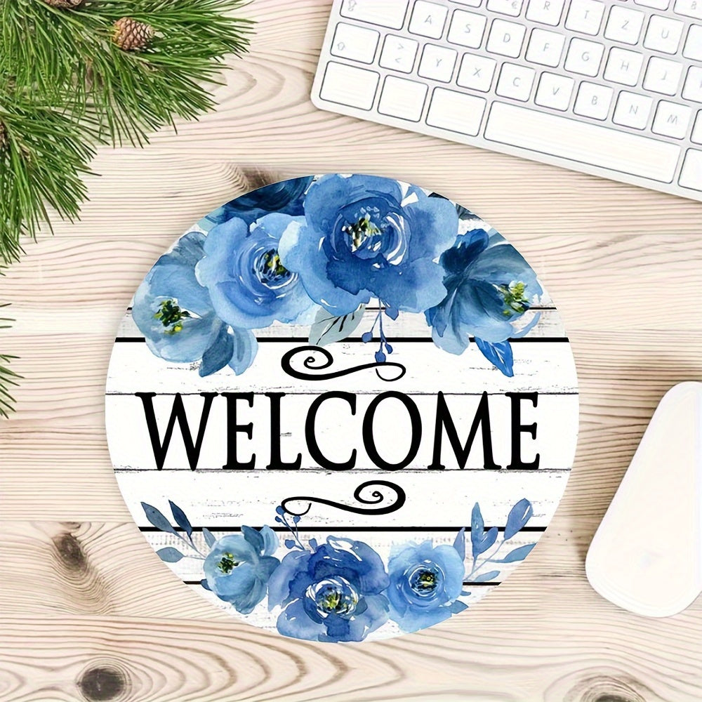 Flowers Round Mouse Pad Stylish Round Mousepad for Office Computers Laptop