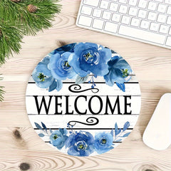 Flowers Round Mouse Pad Stylish Round Mousepad for Office Computers Laptop