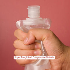 5 PCS Refillable Flat Pouch Travel Bottles Set 30ml 50ml 100ml