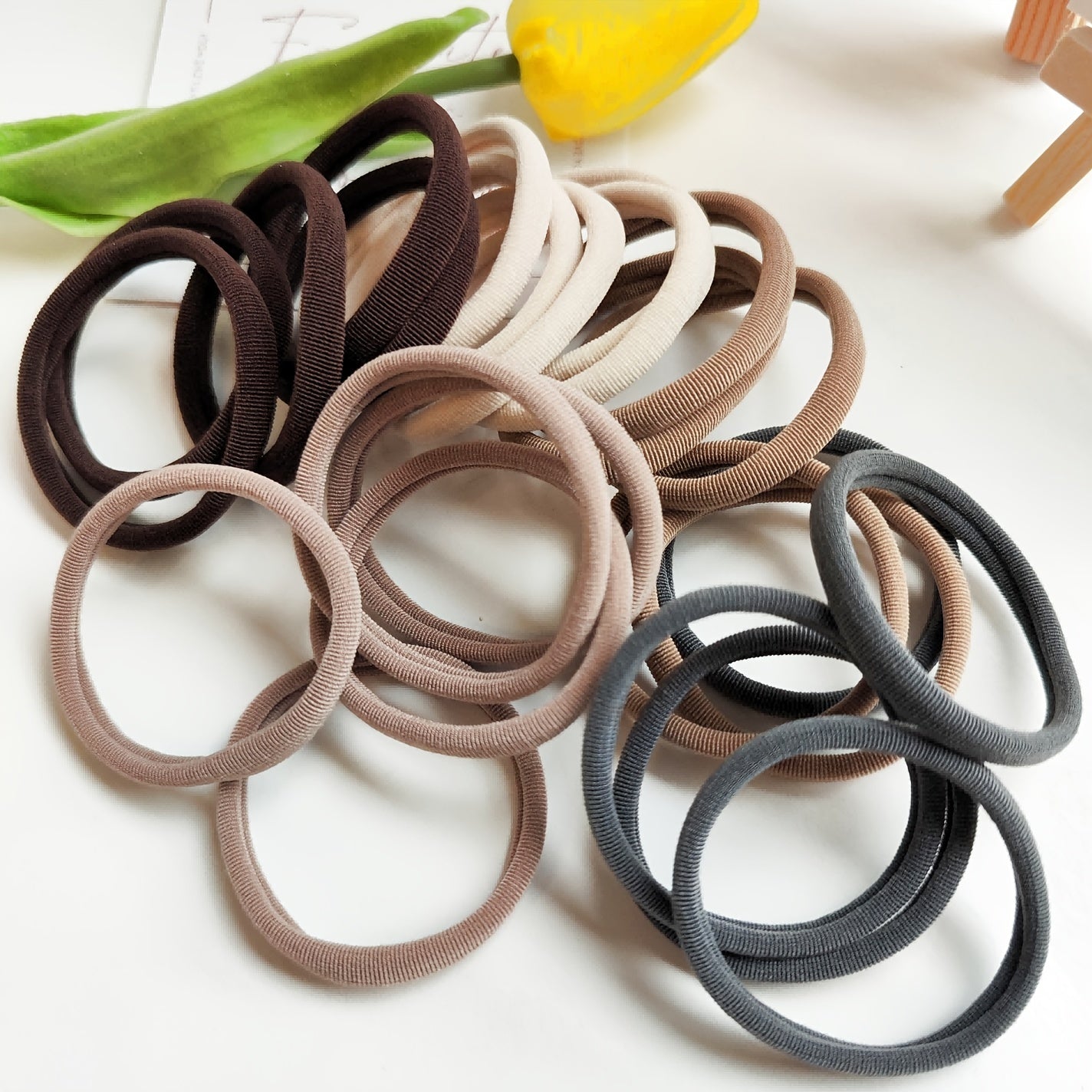 25pcs Large Hair Ties For Girls No Hair Damage Soft Holder Hair Accessories