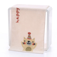 Cartoon Face Towel Soft Bath Towel Bathroom Supplies 24x99cm