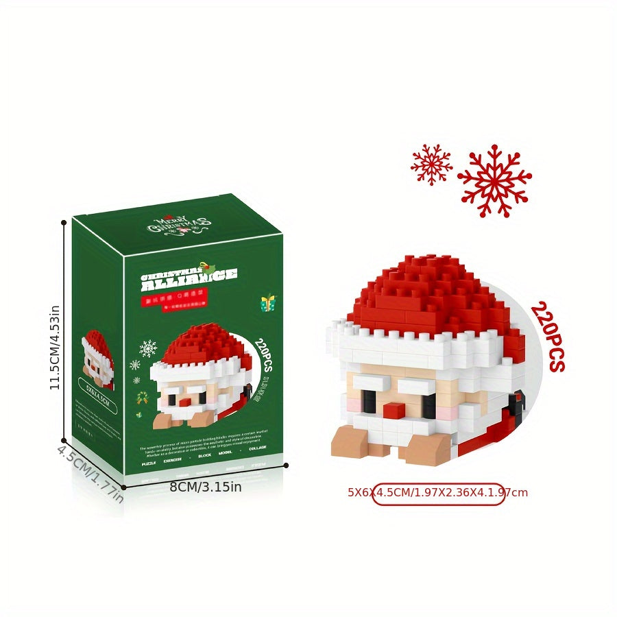 DIY Christmas Hanging Lanterns Mini Building Blocks Ornament Set
