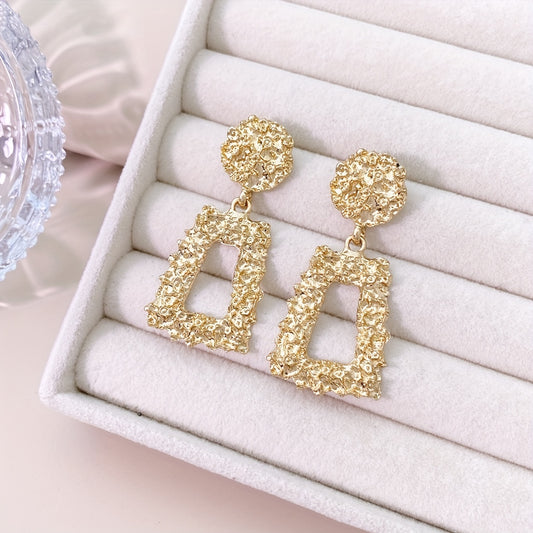 Vintage Rectangular Drop Earrings for Girls Gift for Party Decor