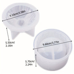 Vintage Jar Resin Mold With Lid for Epoxy Casting DIY Crafts Kits