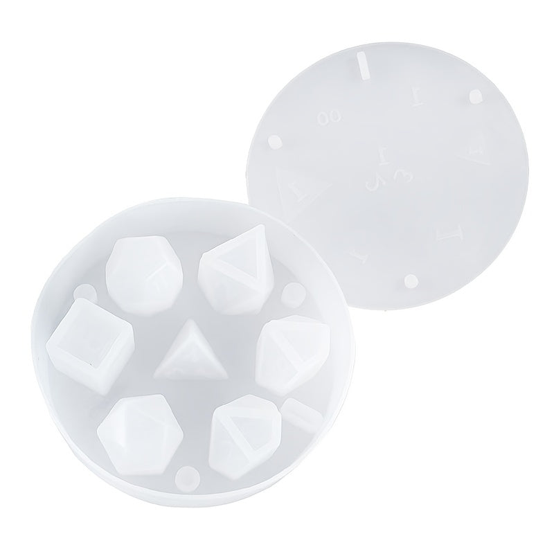 Silicone Dice Making Mold Alphanumeric Resin Dice Molds DIY Mold Kit
