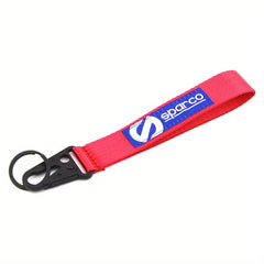 Universal Racing Style Car Modified Fabric Embroidered Keychain
