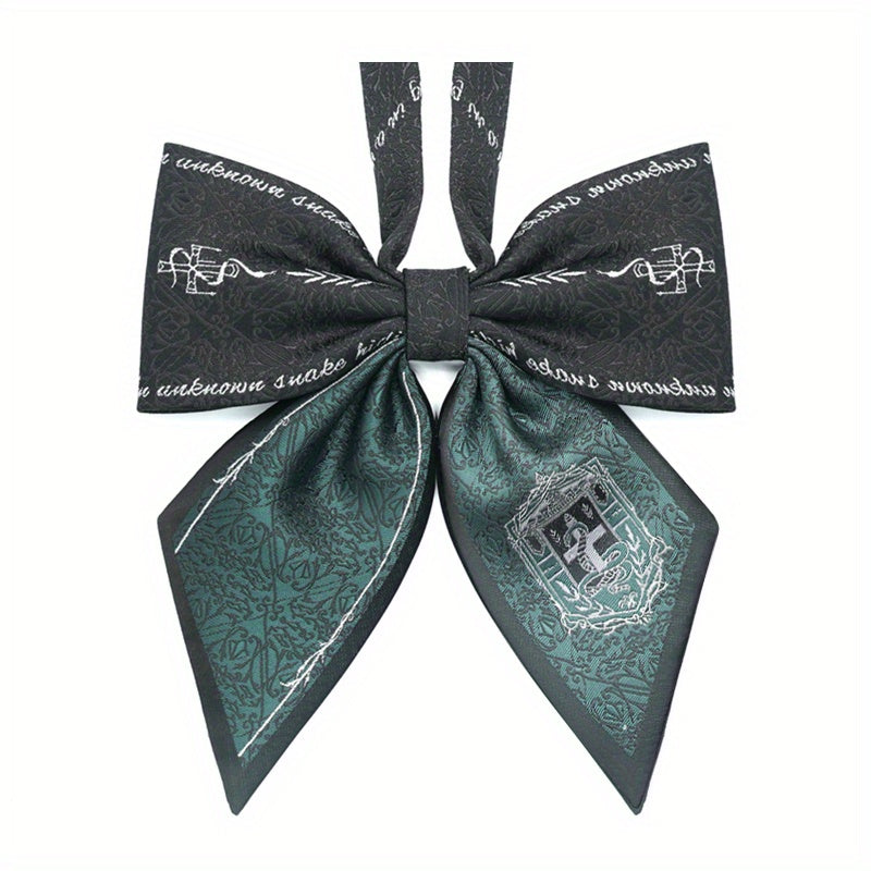 Retro Pattern Men's Bow Tie Green Matching Print Clothing Accessories