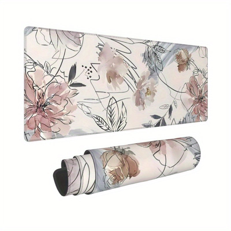 Flowers and Plants Gaming Mouse Pad Non Slip Rubber Base