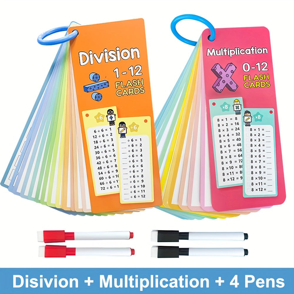 Math Flashcards for Addition Subtraction Multiplication Division Facts