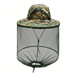 Unisex Mosquito Protection SunShade Hat for Outdoor Night Fishing