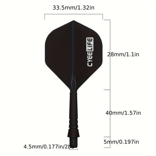CyeeLife 2 Sets Integrated Dart Flights And Shafts Dart Accessories