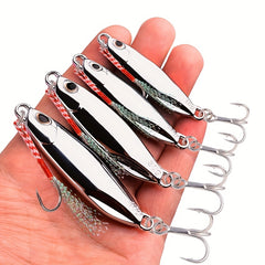 Electroplated Metal Spoon Fishing Lures 7g-40g with Hooks